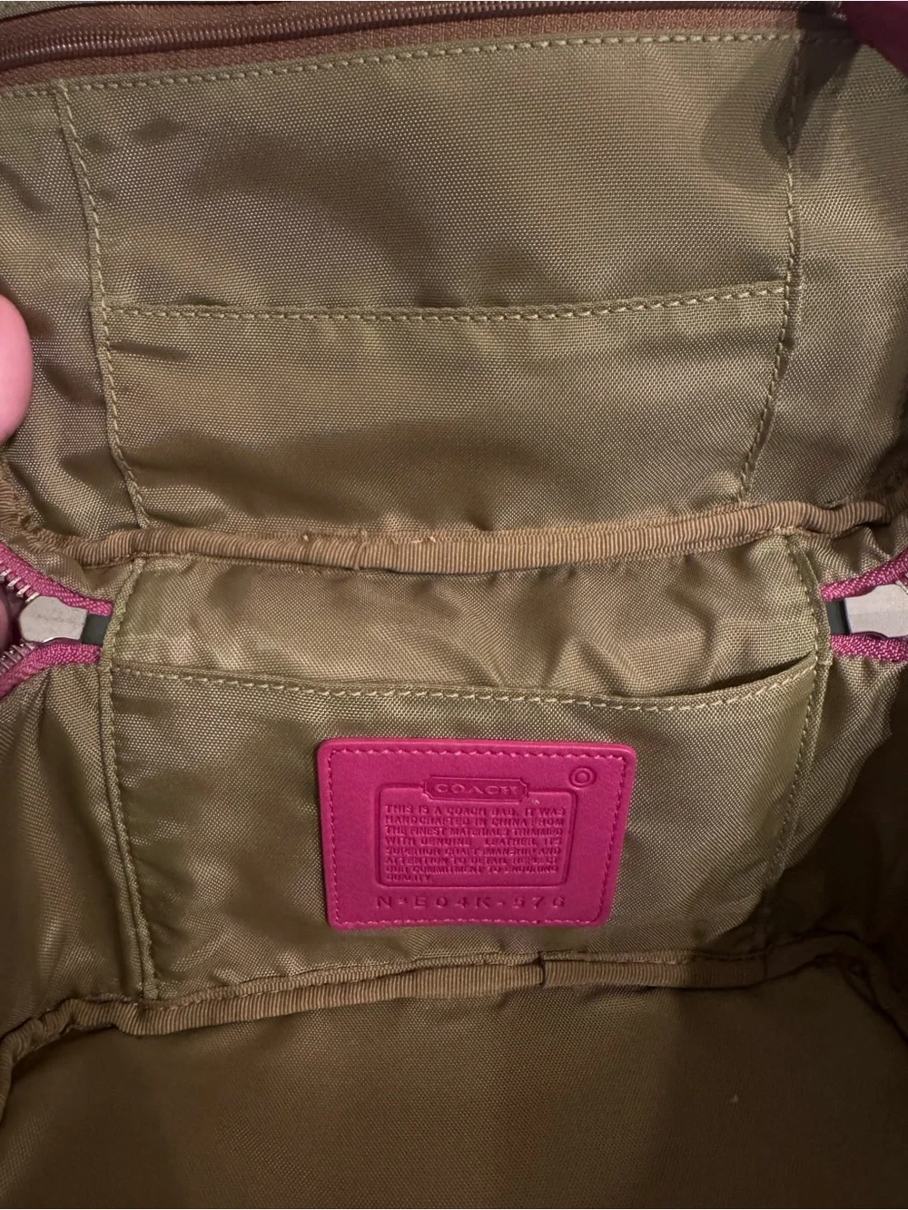 Coach Y2K Pink Cosmetic Train Case